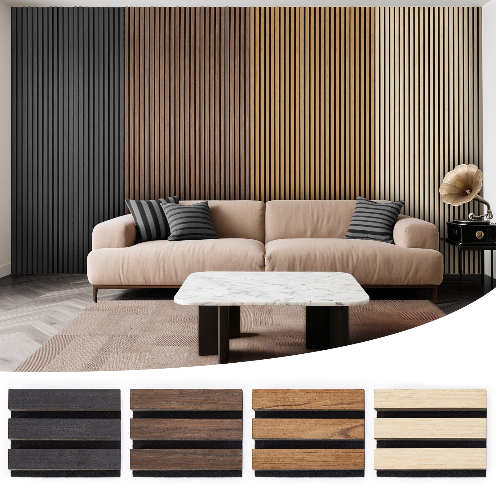 Acoustic Wood Slat Panels