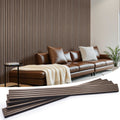 Acoustic Wood Slat Panels 4 Pack 106" x 12.6", Walnut