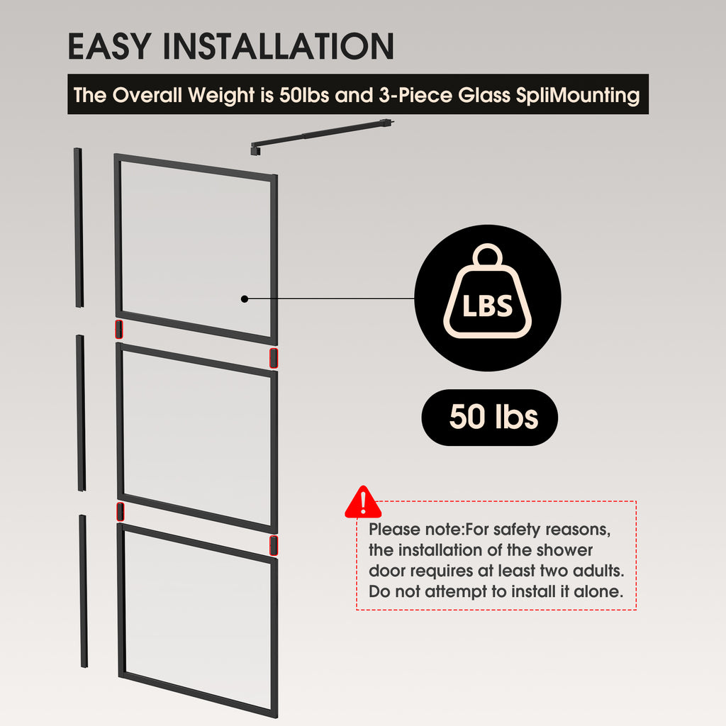 walk - in shower door
