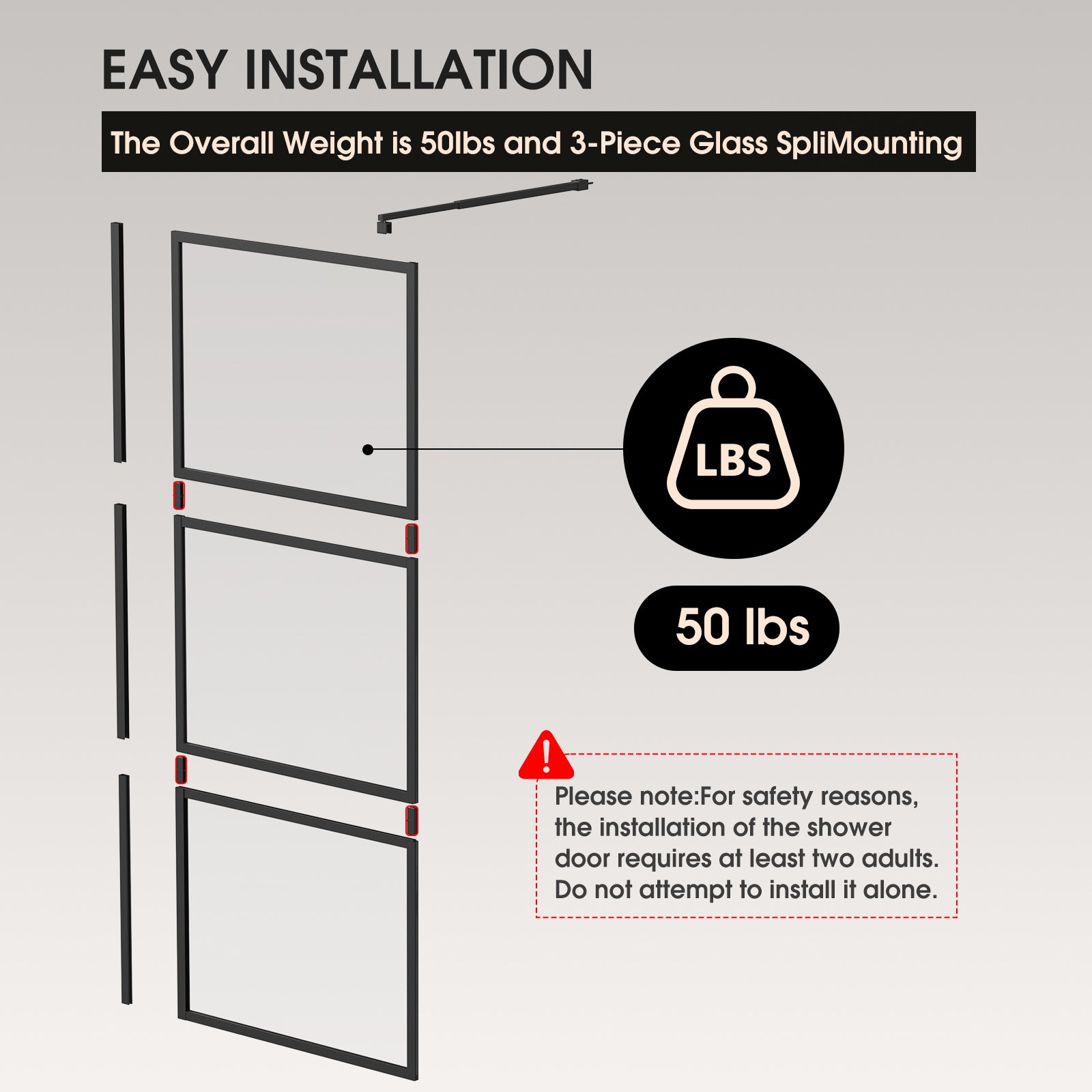 walk - in shower door