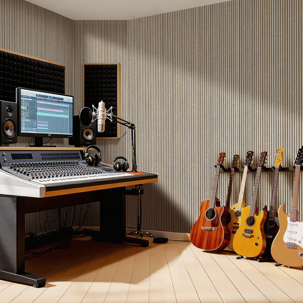 PS Wall Panels for Interior Wall Decor, 20-Pack 78.74×11.81 in.,-White Oak