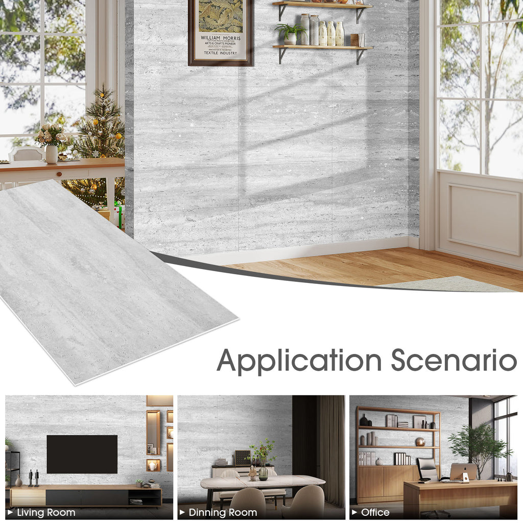 Natural Flexible Soft Stone Wall Panel, 20-Pack- Gray